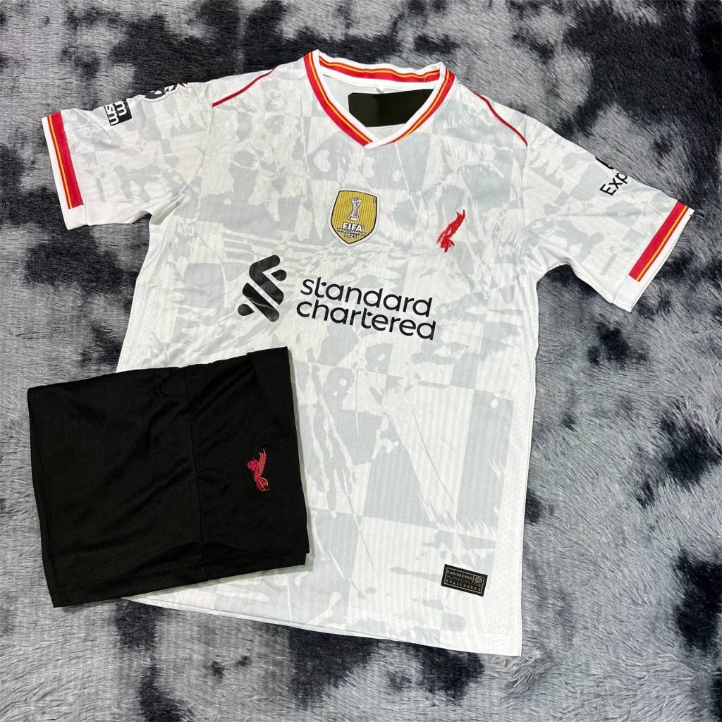 ชุดฟุตบอล ทีม Liv ใหม่ล่าสุด 2024/25 ชุดผู้ใหญ่ แขนสั้น เสื้อ พร้อมกางเกง