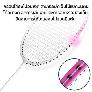 BG ชุดไม้แบดมินตันพร้อมกระเป๋า รุ่น BMT-1001 แพ็คคู่สุดคุ้ม ไม้แบดมินตัน ไม้แบด แพ็คคู่ (2 ไม้)