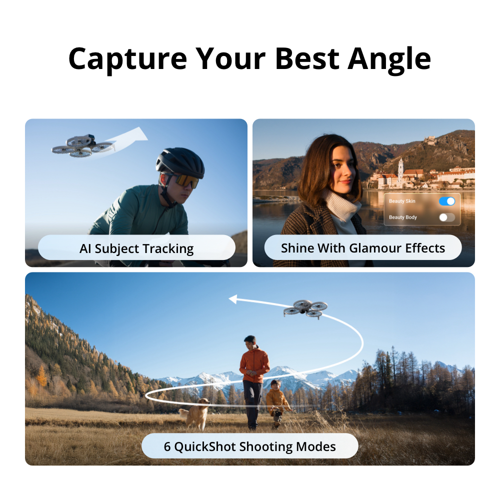 DJI Flip - Camera Drone โดรนพับได้ | <249g | กล้อง Vlog ภาพถ่าย 48MP | 1/1.3" 4K/60fps | บินง่าย บินนานถึง 31 น.