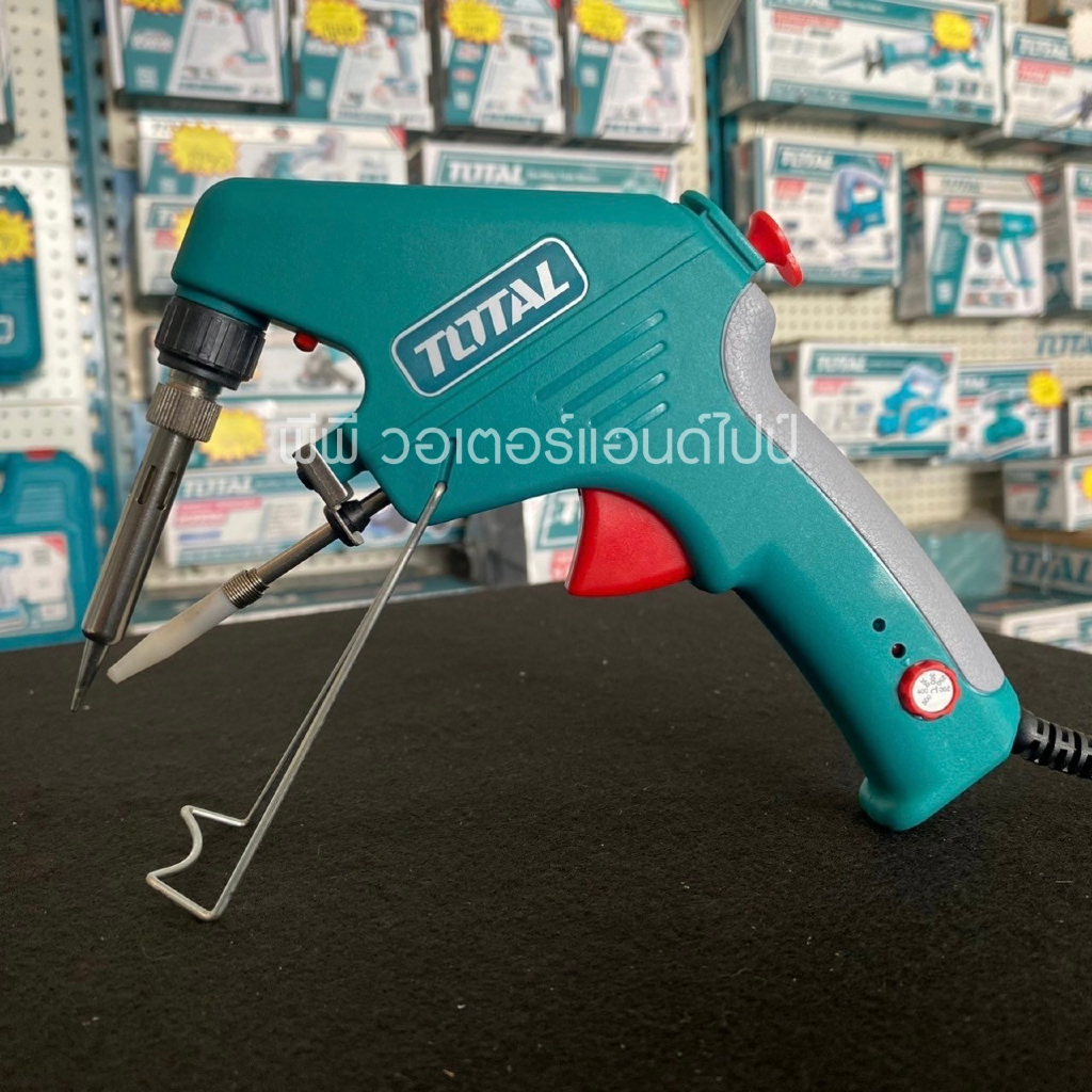 ส่งไว🔥[TOTAL] หัวแร้งบัดกรี 90 วัตต์ (ปรับความร้อนได้) พร้อมที่ป้อนตะกั่ว รุ่น TET160732 - รูปที่ 4