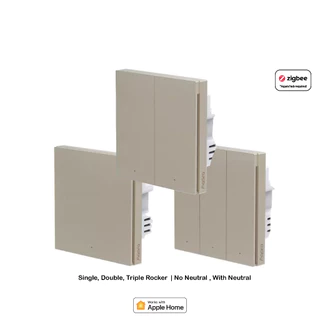 Aqara Wall Switch H1 สวิตช์อัจฉริยะ รองรับ 1/2/3 ปุ่ม รุ่น With Neutral | วัดพลังงาน | สั่งงานผ่านแอป