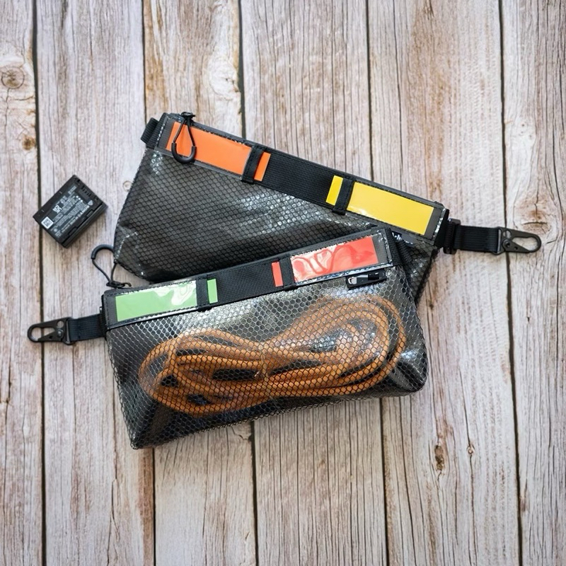 Organizer Pouch / Bag with Velcro patch, Waterproof Zipper & HK Sling Hook - Camera accessories