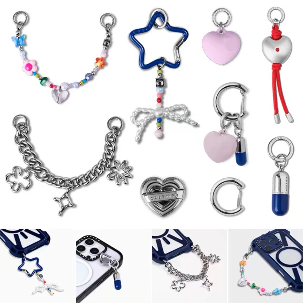 CASETiFY Children's Fun Garden Butterfly Star Wish Geometric Chain Phone Hanging Chain Keychain Phone Accessories