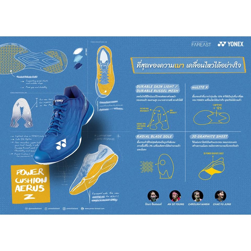 รองเท้า YONEX รุ่น AERUS Z WIDE NEW COLOR