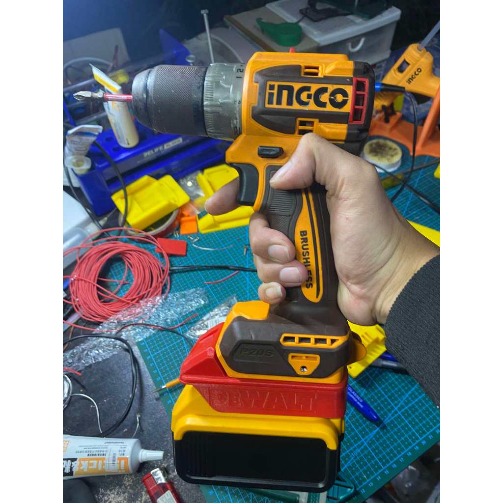 New!!  อะแดปเตอร์แปลงแบต DEWALT 20v⚡️   iNGCO/TOTAL 20v P20S ⚡️(โปรดอ่านรายเอียด)