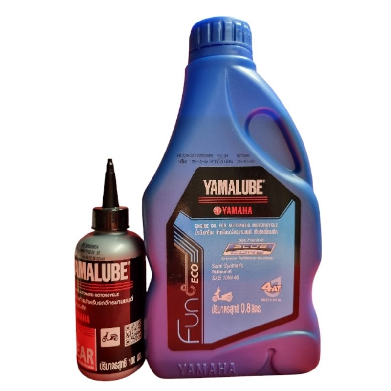 น้ำมันเครื่อง YAMAHA กึ่งสังเคราะห์ 10W-40 BLUE CORE (0.8ลิตร) สำหรับรถออโต้เครื่อง BLUE CORE