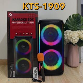ลำโพงบลูทูธ รุ่น KTS-1909 ขนาด 8 นิ้ว 2 ดอก  รีโมทพร้อมไมค์ล…