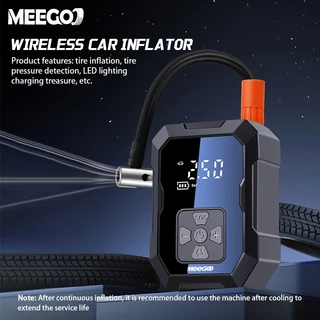 MeeGoo เครื่องปั๊มลมแบบพกพา เครื่องสูบลมไฟฟ้า Electric Air Pump ที่เติมลมยางรถ มัลติฟังก์ชั่น