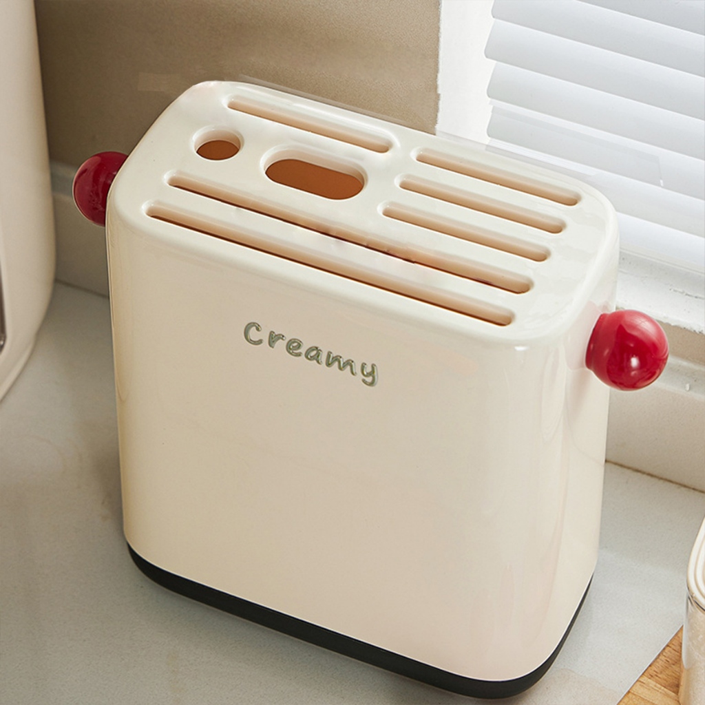 ที่เก็บมีด ที่ใส่มีดครัว ความจุขนาดใหญ่วัสดุหนา ทนทาน ถอดทำความสะอาดง่ายถอดออกได้ - รูปที่ 4