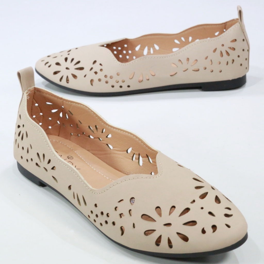 รองเท้าส้นแบน  888-10  หน้าโบว์  FAIRY