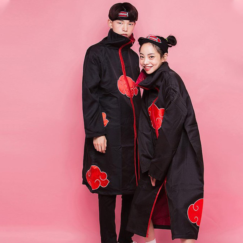 Naruto cos อะนิเมะเสื้อคลุม Uchiha Itachi เครื่องแต่งกายขนาดเล็ก windbreaker คอสเพลย์ฮาโลวีน