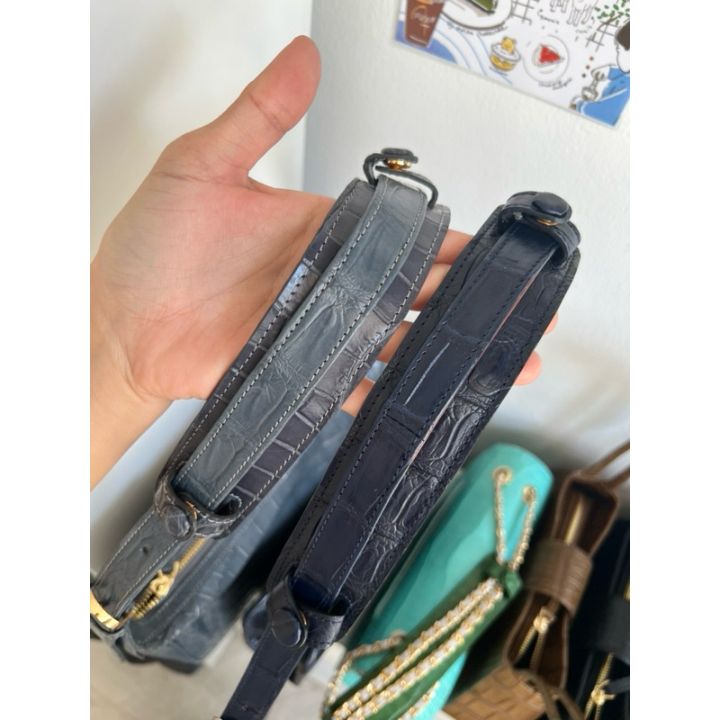 ⚡️พร้อมส่ง⚡️ RATCHA_กระเป๋าหนังจระเข้แท้ ที่รองบ่าหนังจระเข้แท้ Shoulder Pad