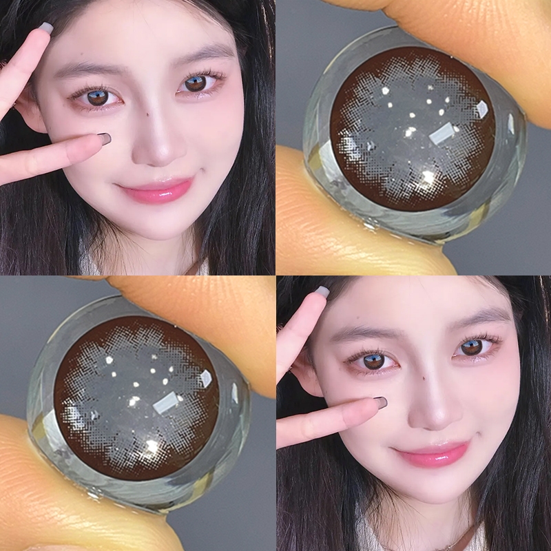 Midroo เลนส์ธรรมชาติสีน้ำตาล Lens บิ๊กอาย Brown/ Light Brown🌷14.0mm-14.5mm รายเดือน - รูปที่ 7