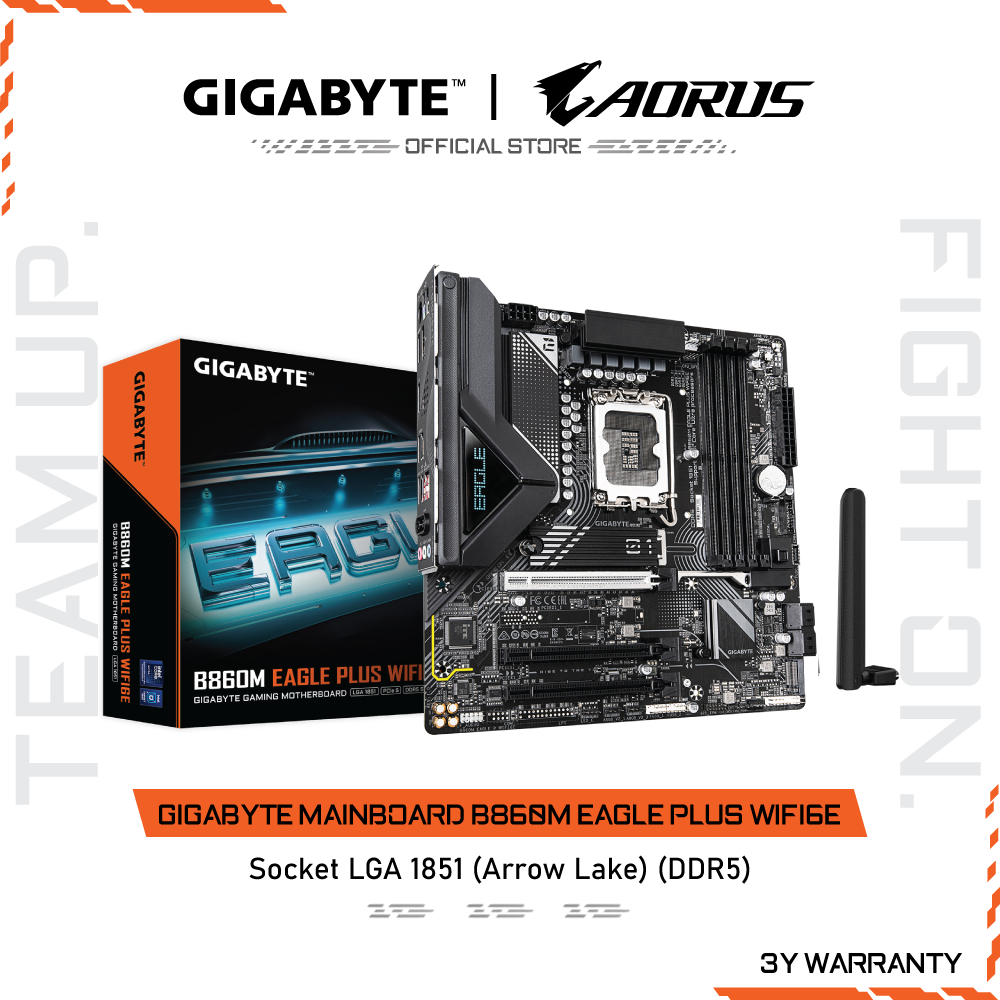 GIGABYTE MAINBOARD B860M EAGLE PLUS WIFI6E เมนบอร์ด B860M EAGLE P WIFI6E-2.0