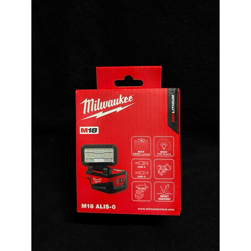 Milwaukee - M18 ALIS-0 ไฟส่องไร้สายแบบพกพา (เครื่องเปล่า) สินค้าเข้าใหม่ ปี2025