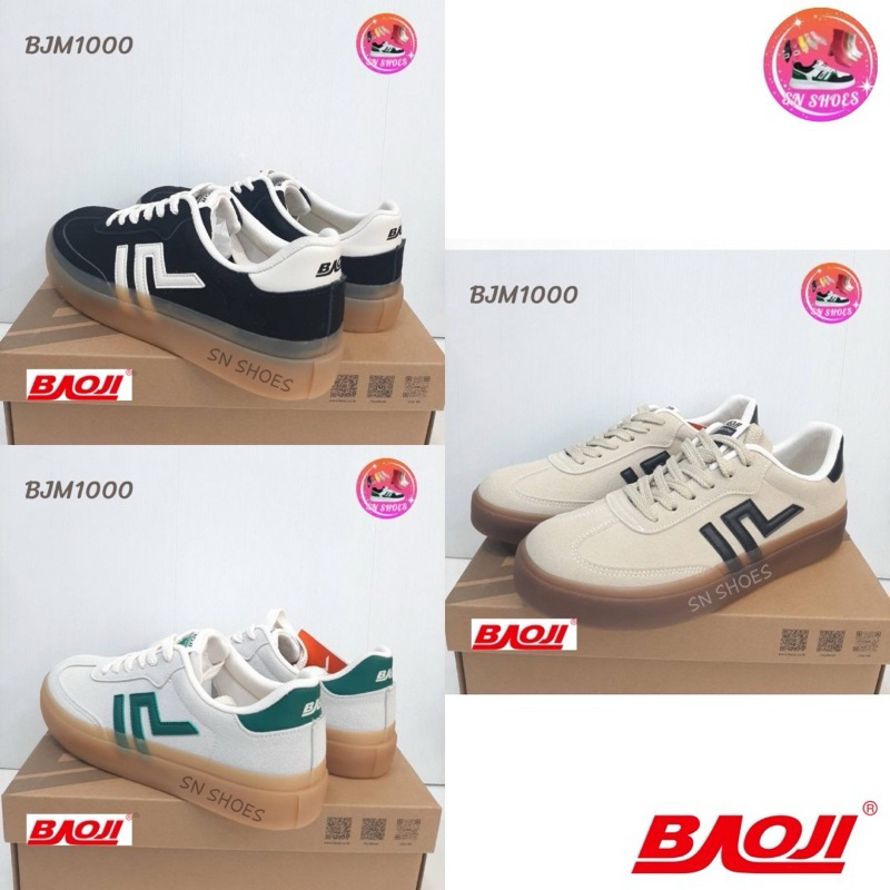 รองเท้าผ้าใบBAOJI เเท้100% BJM 1000 รองเท้าผ้าใบผู้ชาย ไซร้ 41-45