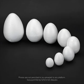 24Hr โฟมทรงรี เนื้อแน่นไม่กลวง Eggfoam โฟมรูปไข่ โฟมทรงไข่ โฟมทรงรี โฟมปักดอกไม้ DIY โฟมก้อน โฟมขาว โฟมงานปัก โฟมโมเดล