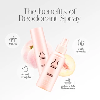 [3 แถม 1] BEAUTILAB PEACH NECTAR Perfumed deodorant Spray กลิ่นหอม รักแร้ขาวกระจ่างใส ไม่เหนอะหนะ