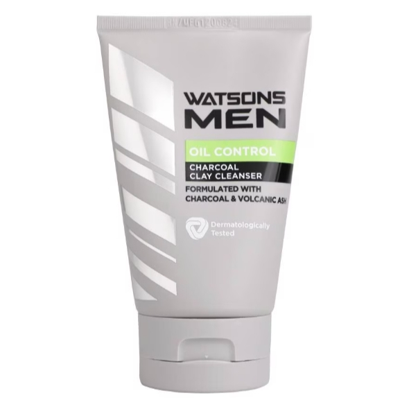 WATSONS วัตสัน เมน ออยล์ คอนโทรล ชาร์โคล เคลย์ คลีนเซอร์ 100กรัม