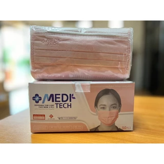 MeDiTech MasK หน้ากากอนามัยการแพทย์ (50ชิ้น/กล่อง)