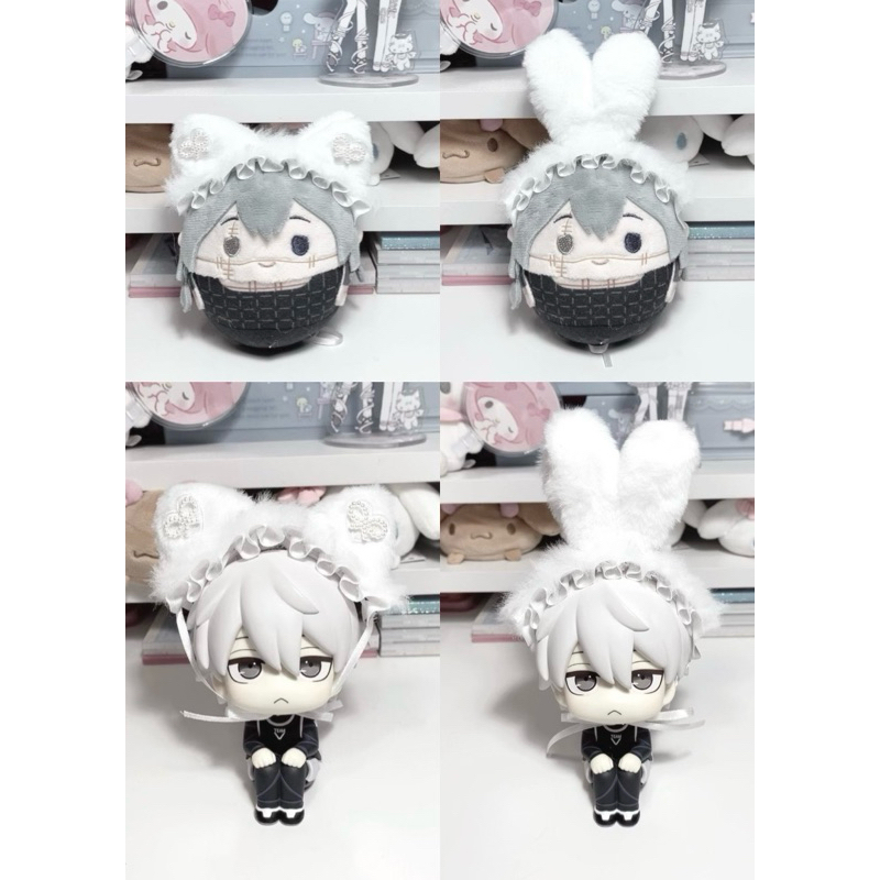 ที่คาดผมตุ๊กตา handmade หูแมวนุ่มฟู ตกแต่ง ฟุวะ นั่งจ๋อง โนรุ โมจิ โปเตะ ชุดจิ๋ว