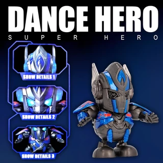 ตัวเต้นฮีโร่ มีเสียง มีไฟ Dance Hero ตุ๊กตาหุ่นยนต์เต้นได้ ใส่ถ่าน ฮีโร่เต้นได้ ของเล่นสำหรับเด็ก