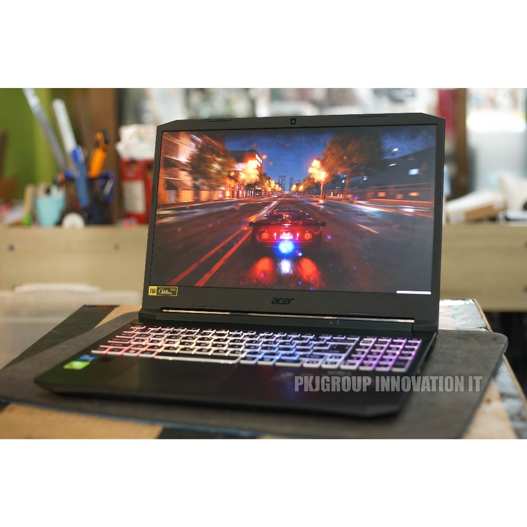 โน๊ตบุ๊คเล่นเกมมือสอง Acer Nitro 5 AN515-57-584C i5-11400H RAM 32 GB M.2 512GB RTX3050Ti