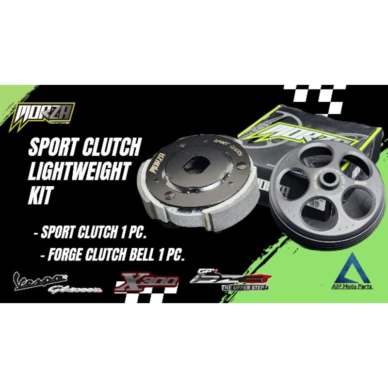 ชุด kit Morza กะโหลกครัช forge Lambretta X300/vespa gts300/GPX DZ3 + ชุด sport ครัช Morza