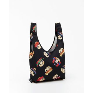 DoiTung กระเป๋าผ้า Hilltribe Motif Black M