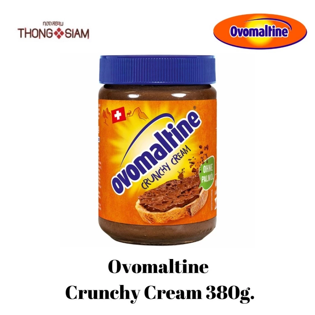 Ovomaltine Cream 380 g. แยมโอวัลตินครัชชี่ 380 กรัม BBE: 02/2027