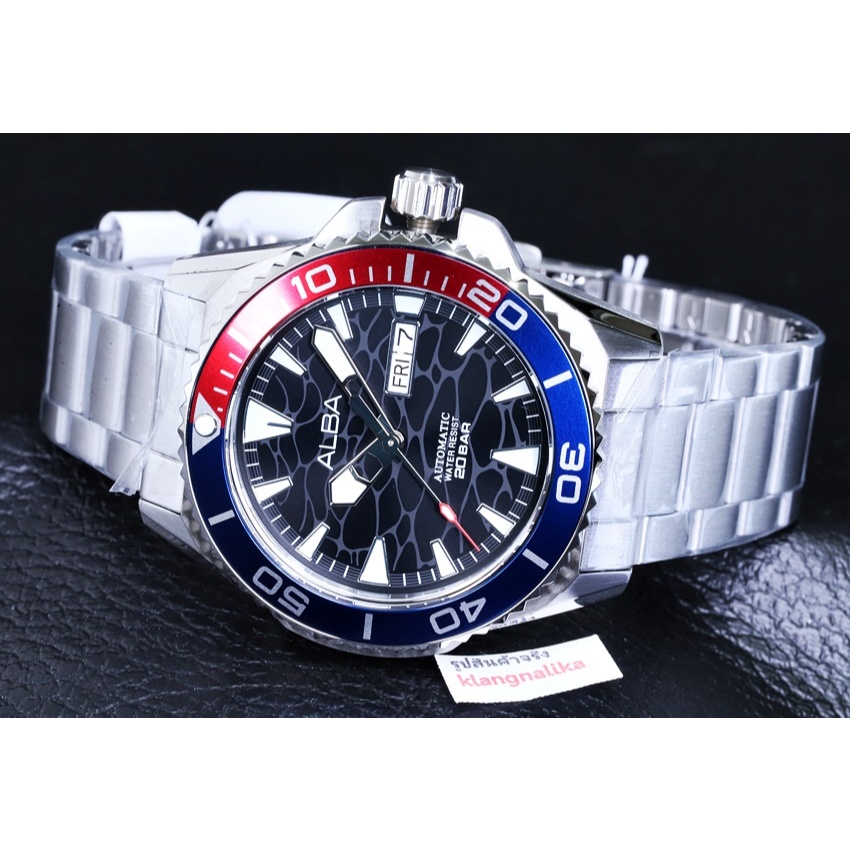 (แถมกล่องแบบพกพา) นาฬิกา Alba Sportive Automatic รุ่น A3B017X / A3B017X1