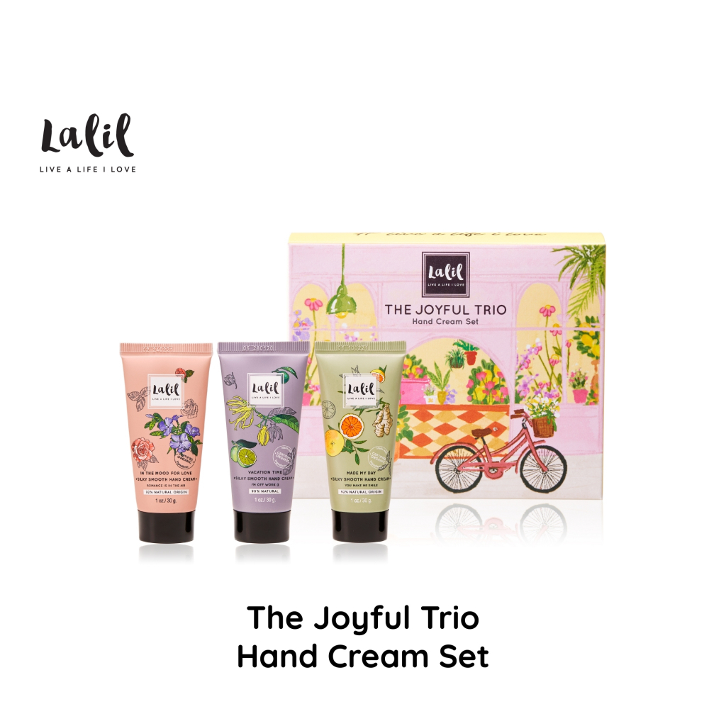 LALIL The Joyful Trio Hand Cream set (เซ็ตแฮนด์ครีม 3 ชิ้น ของขวัญให้คนสำคัญ)