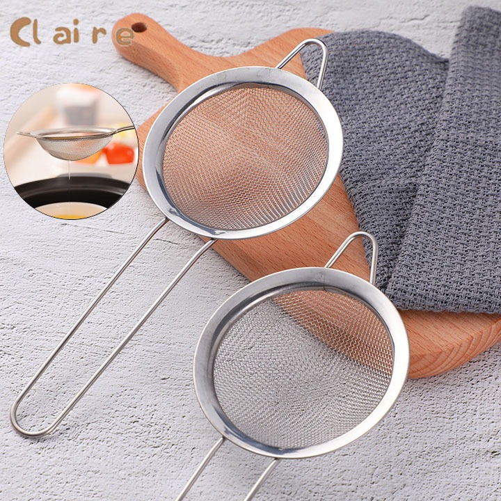 COD กระชอนสแตนเลส ที่ร่อนแป้ง กระชอนร่อนแป้ง  ตะแกรงร่อนแป้ง กระชอน Claire