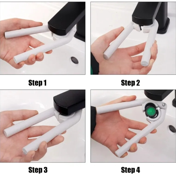 ที่เปิดก๊อกน้ำ คีม ประแจ ขันน็อต อ่างล้างจาน อ่างล้างหน้า ก๊อกน้ำ เครื่องมือ - 6