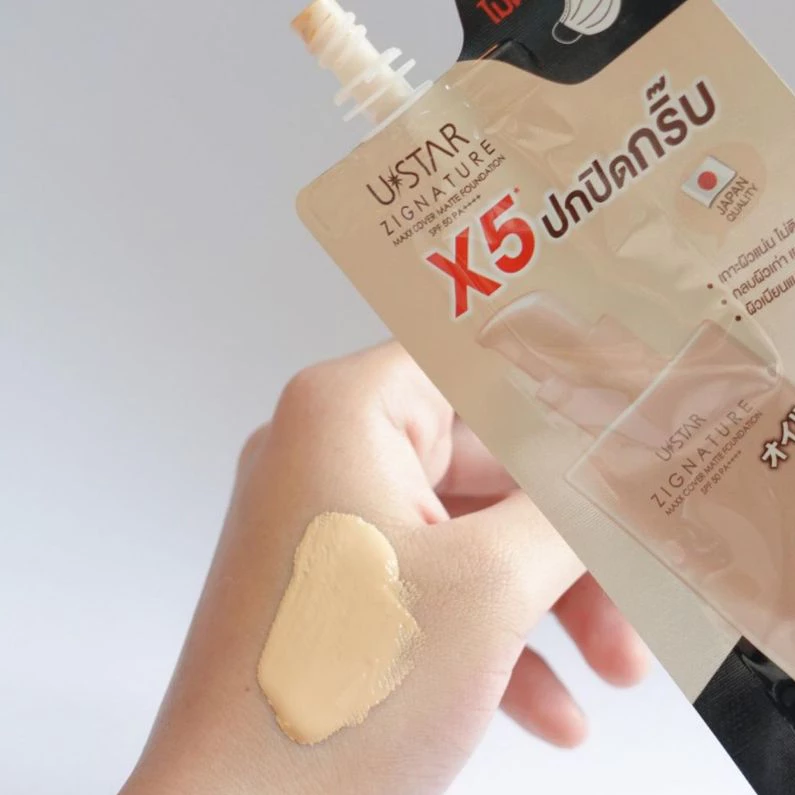 Ustar Zignature Maxx Cover Matte Foundation SPF50PA+++รองพื้นเนื้อแมตท์ แบบซอง ยูสตาร์ thumbnail 6
