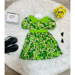 ชุดเด็กลายดอกเด็ก🌼ย้อนยุคคอบัวน่ารักมาก ❤️