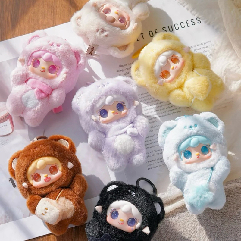 พร้อมส่ง🩵Yooki V4 Take a bite of bear🐻พวงกุญแจโยกิ ของแท้(โค้ด30%)