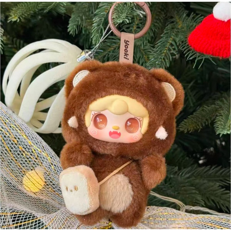 พร้อมส่ง🩵Yooki V4 Take a bite of bear🐻พวงกุญแจโยกิ ของแท้(โค้ด30%)