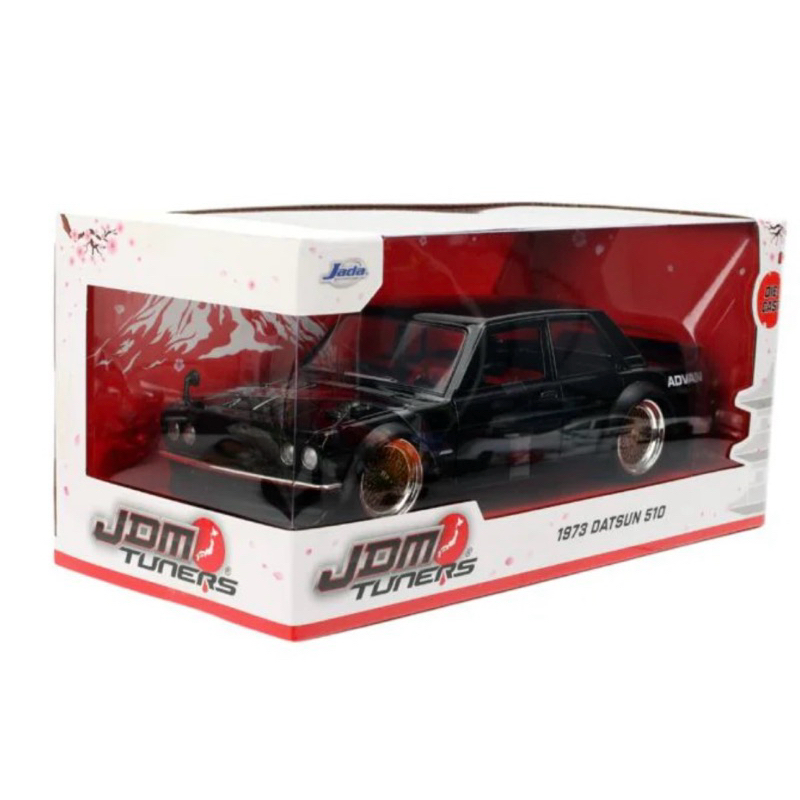 โมเดลรถเหล็ก 1/24 1973 Datsun 510 [JDM Tuners][JADA]