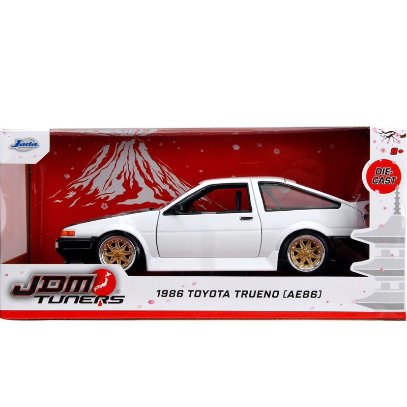 โมเดลรถเหล็ก 1/24  1986 Toyota trueno [AE86][JDM Tuners][JADA]