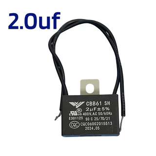 P&T power shop คาปาซิเตอร์พัดลม 1.2uf 1.5uf 1.8uf 2uf 3uf 4uf รุ่นcbb61 450VAC