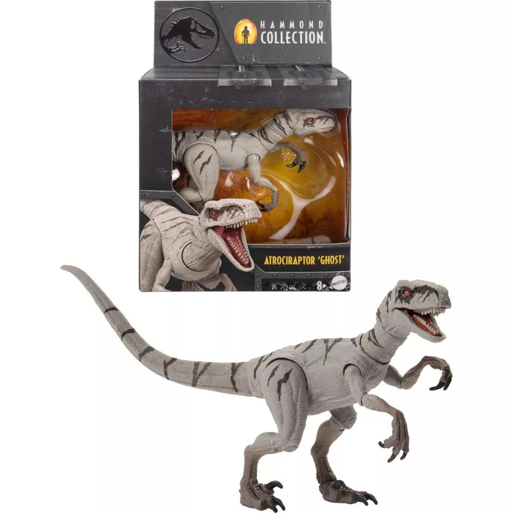 Mattel Jurassic World Hammond Collection Dino Atrociraptor Ghost Action Figure