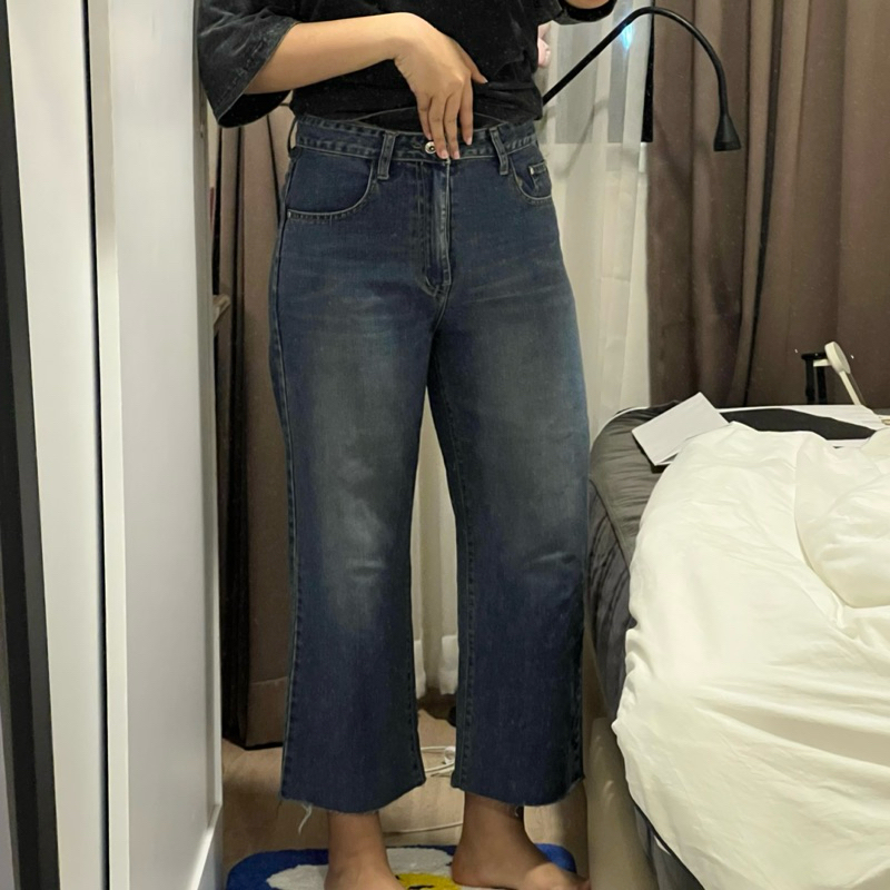 กางเกงยีนส์ขากระบอก Saran