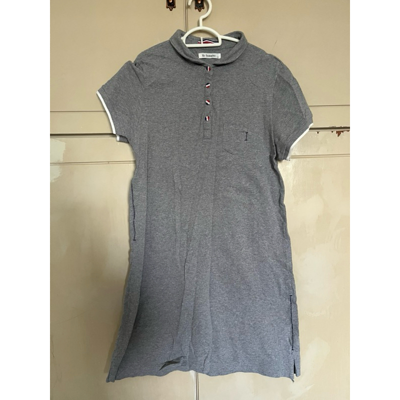 B-Basic ขนาด M เดรสคอตตอนคอปก Polo ยาว34 นิ้ว อกเอวสะโพก 38 นิ้ว ส่งต่อ