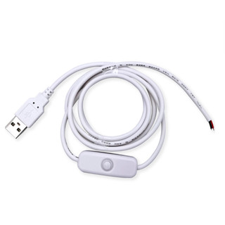 สาย USB พร้อมสวิตช์ สายต่อสวิตช์โคมไฟตั้งโต๊ะ USB สายไฟต่อปลั๊กไฟ สายไฟ LED พร้อมอุปกรณ์เสริม 5V