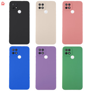 เคส สำหรับ OPPO A15 2020 A15s CPH2179 CPH2185 เคสซิลิโคนนิ่ม กันกล้อง TPU สีพื้น