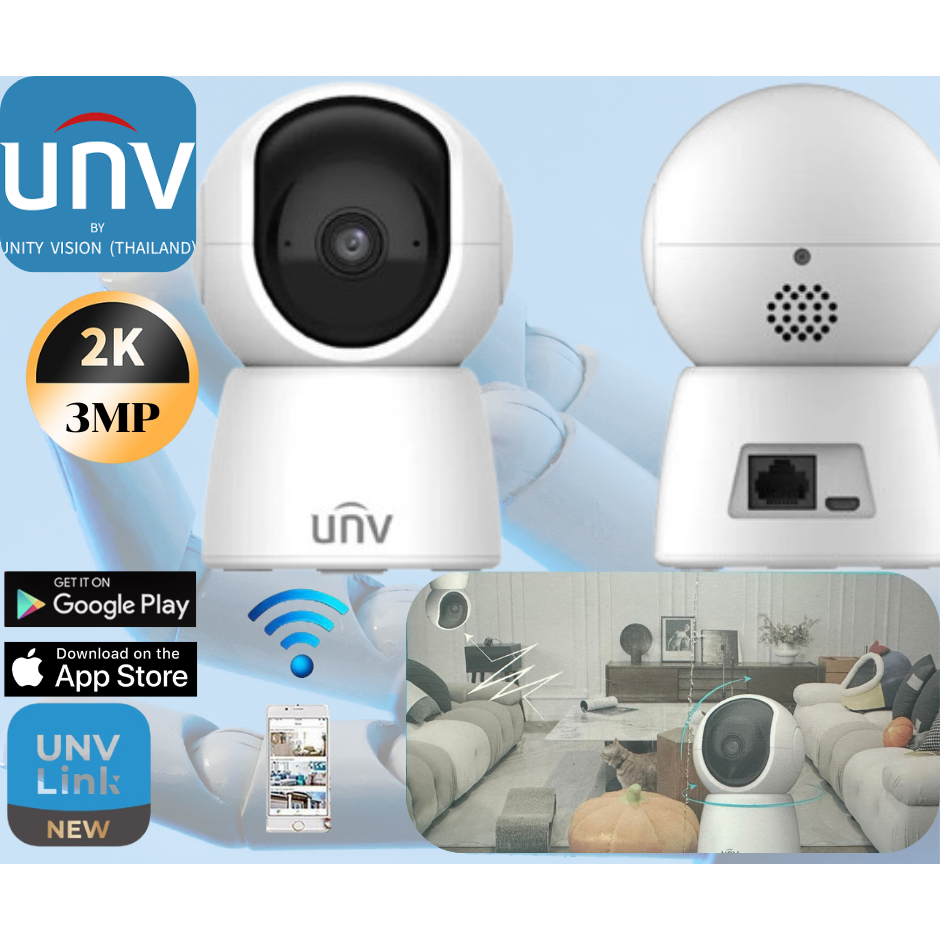 กล้อง Wifi  UNV  Uho-S2E-U3 / 3 ล้านพิกเซล / คู่มือภาษาไทย