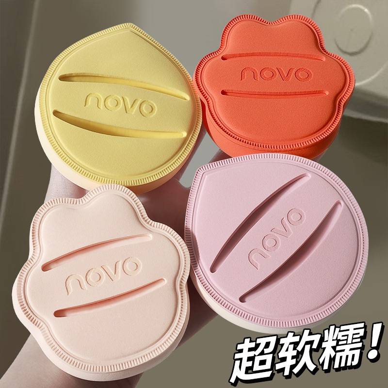 555 (ใหม่/แท้) NOVO พัฟแป้งฝุ่น ขนาดใหญ่ พัฟแต่งหน้า พัฟคุชชั่น ไม่กินแป้ง นุ่มพิเศษ ใช้ได้ทั้งแห้งและเปียก POWDER PUFF