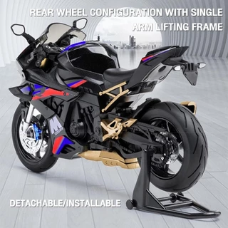 1:10 S1000 RR รถจักรยานยนต์โลหะของเล่นรถรุ่นรถ Diecast สําหรับเด็กเด็กจําลองเสียง Light Effect ของขวัญงานอดิเรกคอลเ