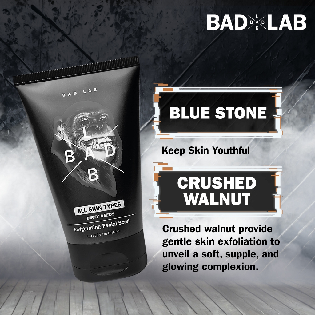 แบดแล็บ ครีมโฟมสครับหน้าสำหรับทุกสภาพผิว เดอร์ตี้ดีดส์ 100ml BL80027N